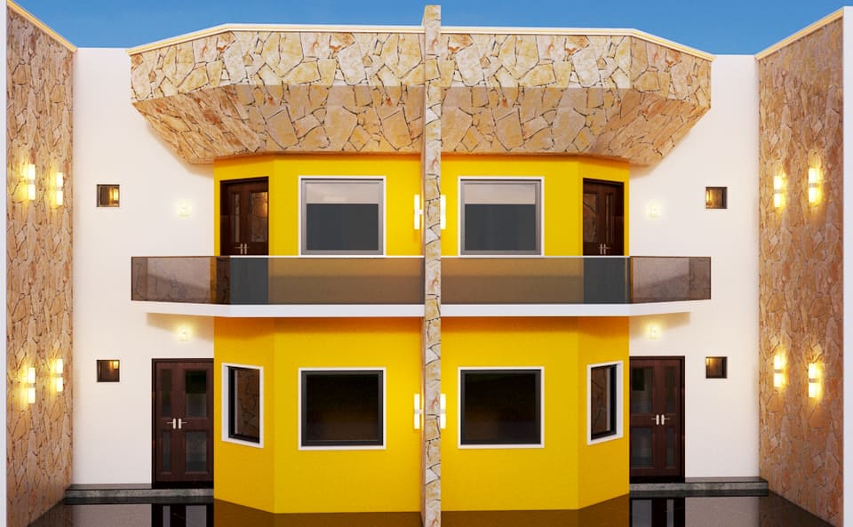 Фасады, визуализация в 3ds Max