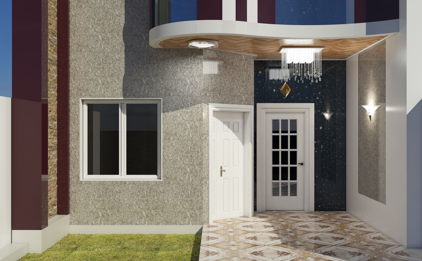 Фасады, визуализация в 3ds Max